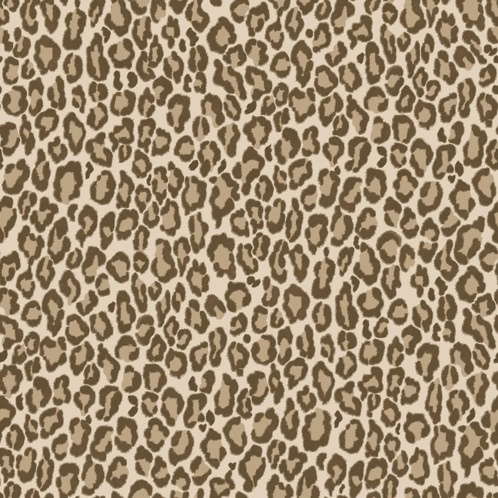 Brewster Home Fashions Cicely Brown Leopard Skin Wallpaper