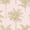 Brewster Home Fashions Taj Blush Palm Trees Wallpaper