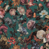 Brewster Home Fashions Zarinda Sea Green Flowers Wallpaper