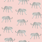 Brewster Home Fashions Prowl Pink Jaguars Wallpaper