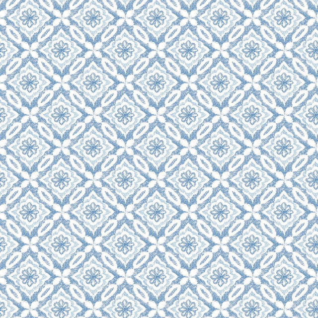 Brewster Home Fashions Hugson Blue Quilted Damask Wallpaper