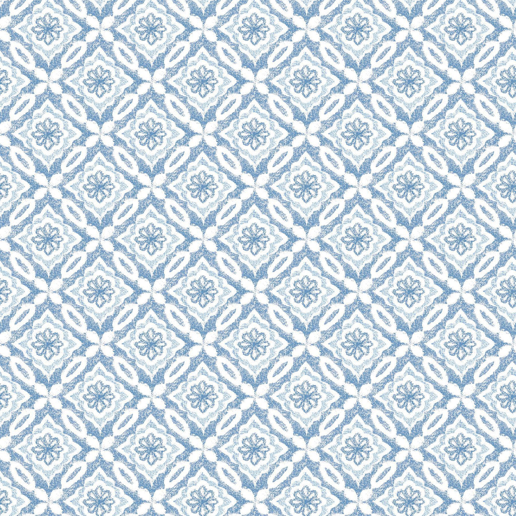 Brewster Home Fashions Hugson Blue Quilted Damask Wallpaper