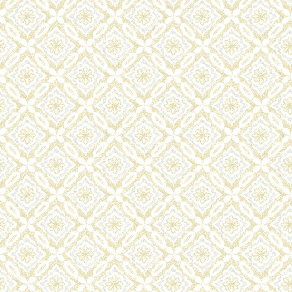 Brewster Home Fashions Hugson Quilted Damask Yellow Wallpaper