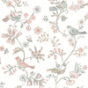 Brewster Home Fashions Jinjur Blush Bird Trail Wallpaper
