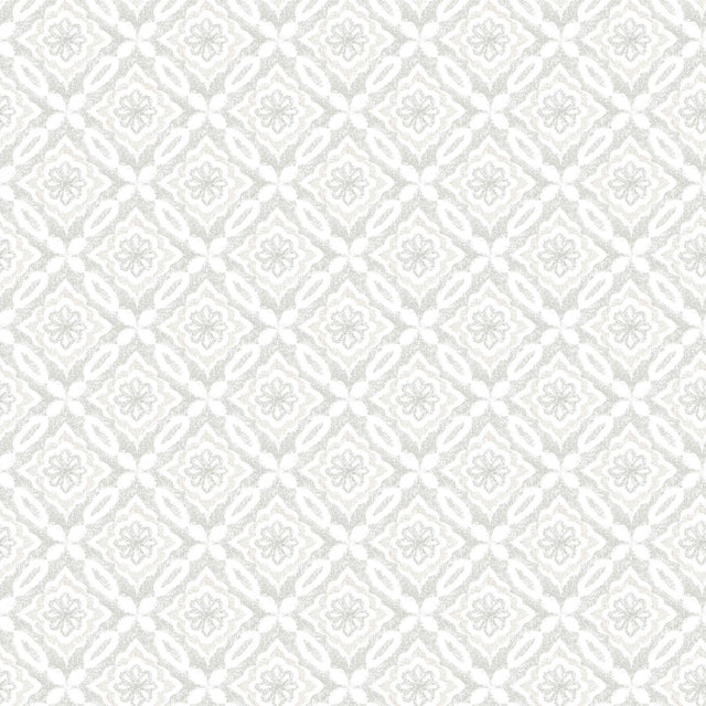 Brewster Home Fashions Hugson Grey Quilted Damask Wallpaper