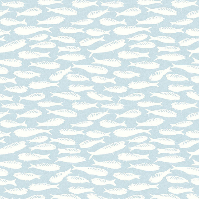 Brewster Home Fashions Nunkie Aqua Sardine Wallpaper