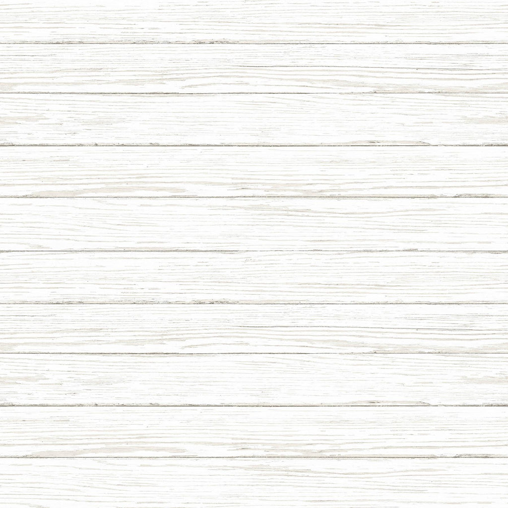 Brewster Home Fashions Ozma Wood Plank White Wallpaper
