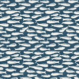 Brewster Home Fashions Nunkie Sardine Navy Wallpaper