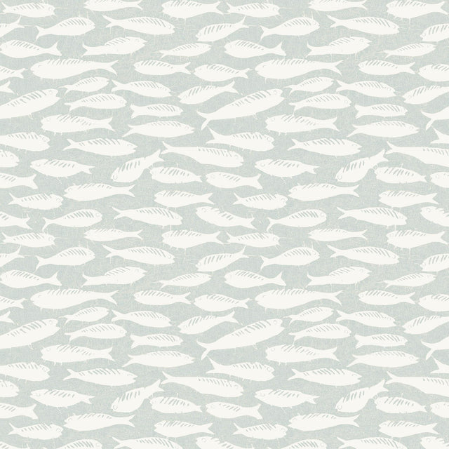 Brewster Home Fashions Nunkie Light Blue Sardine Wallpaper