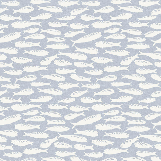 Brewster Home Fashions Nunkie Denim Sardine Wallpaper