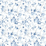 Brewster Home Fashions Glinda Floral Trail Navy Wallpaper