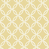 Brewster Home Fashions Quelala Ring Ogee Yellow Wallpaper