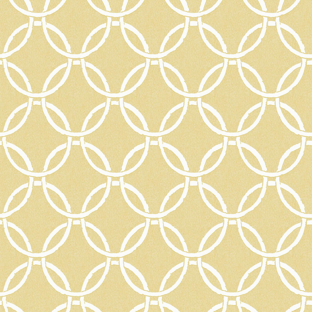 Brewster Home Fashions Quelala Ring Ogee Yellow Wallpaper