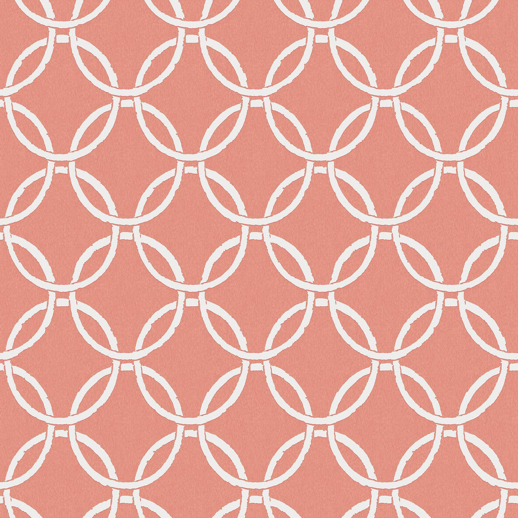 Brewster Home Fashions Quelala Coral Ring Ogee Wallpaper