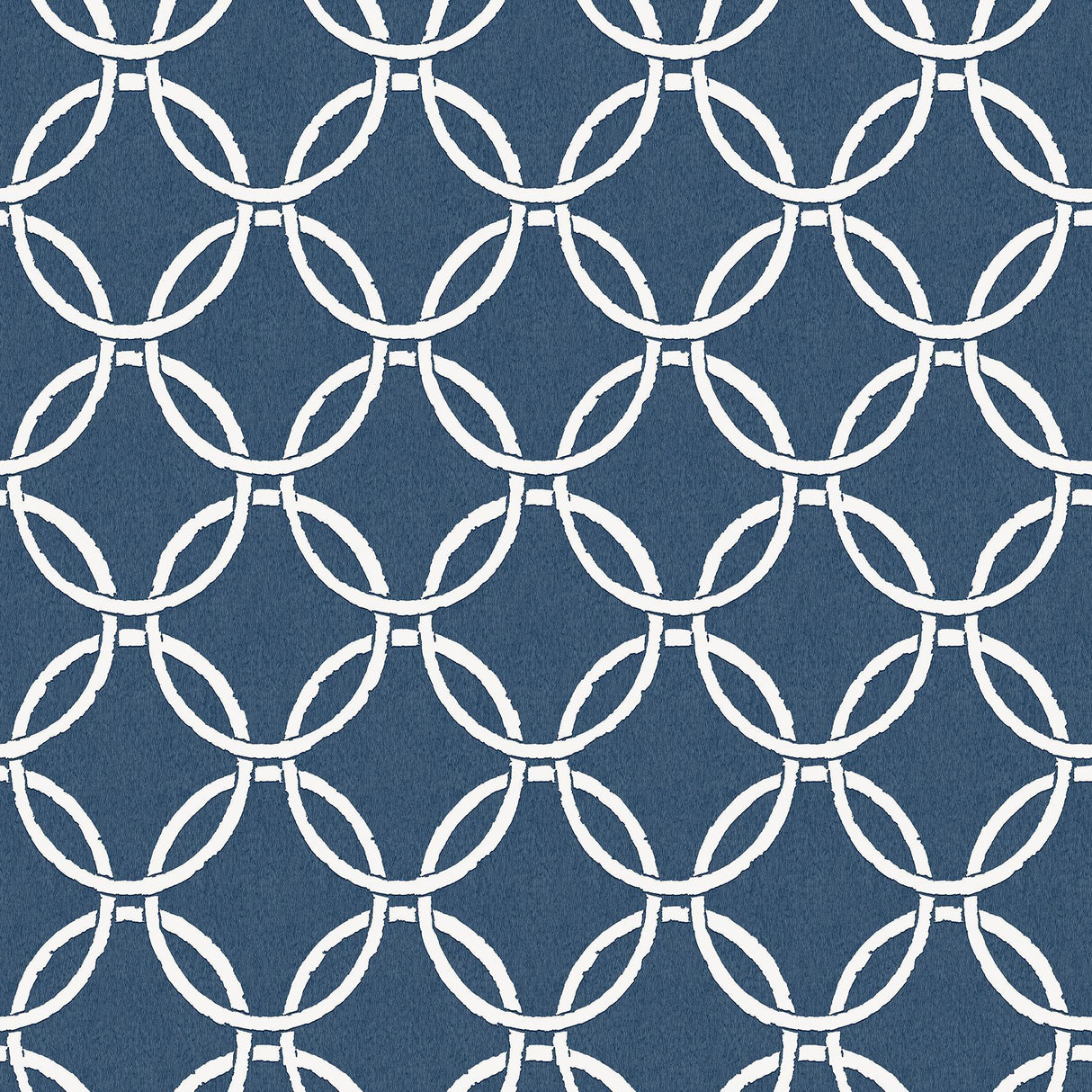 Brewster Home Fashions Quelala Navy Ring Ogee Wallpaper
