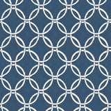 Brewster Home Fashions Quelala Navy Ring Ogee Wallpaper