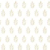 Brewster Home Fashions Ervic Leaf Block Print Neutral Wallpaper