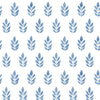 Brewster Home Fashions Ervic Blue Leaf Block Print Wallpaper