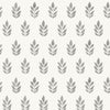 Brewster Home Fashions Ervic Charcoal Leaf Block Print Wallpaper