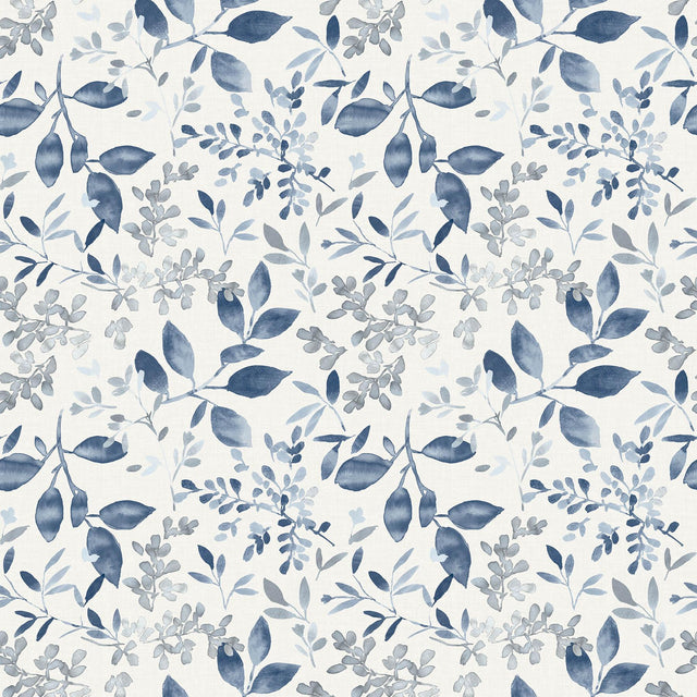Brewster Home Fashions Tinker Navy Woodland Botanical Wallpaper