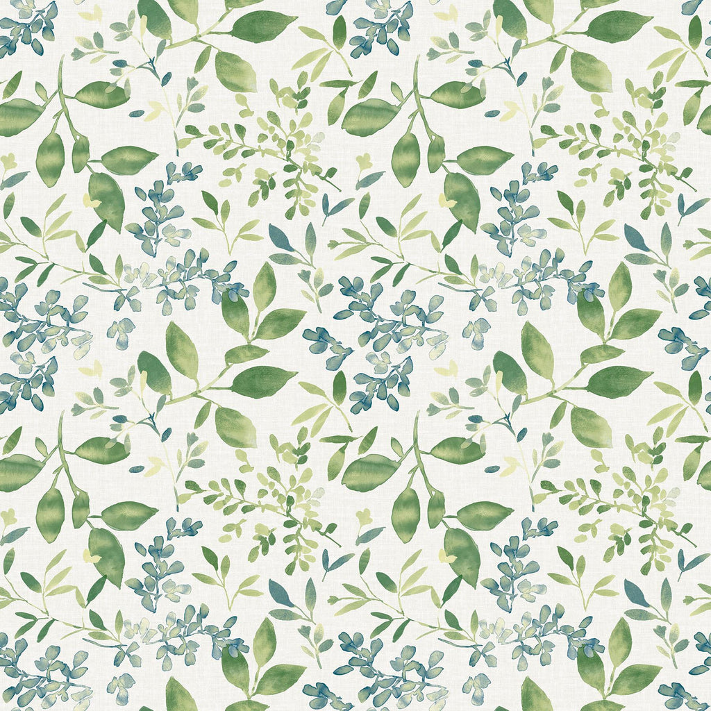 Brewster Home Fashions Tinker Woodland Botanical Green Wallpaper
