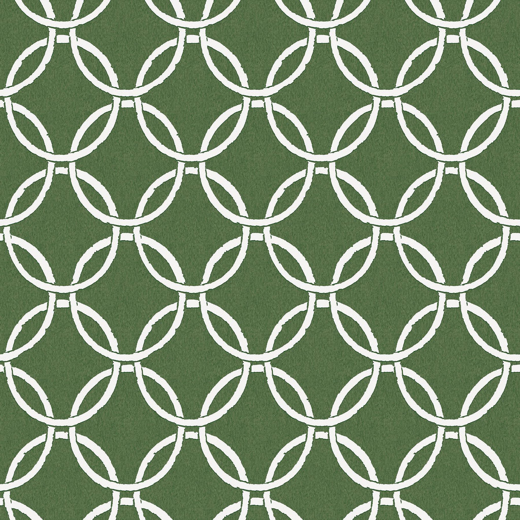 Brewster Home Fashions Quelala Green Ring Ogee Wallpaper