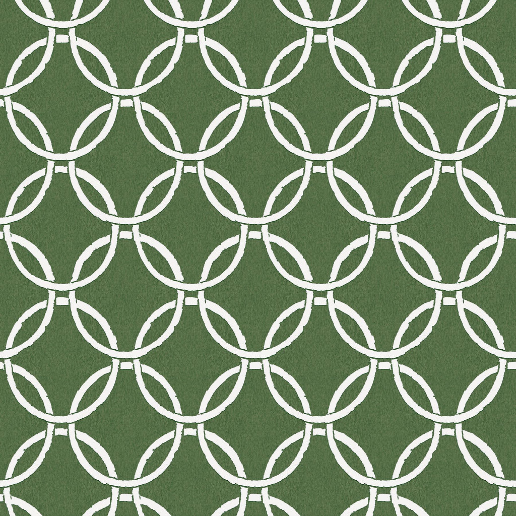 Brewster Home Fashions Quelala Ring Ogee Green Wallpaper