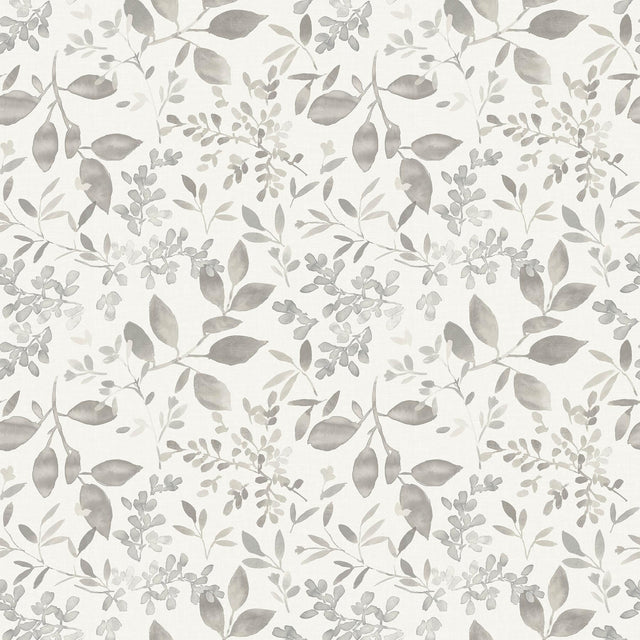 Brewster Home Fashions Tinker Grey Woodland Botanical Wallpaper