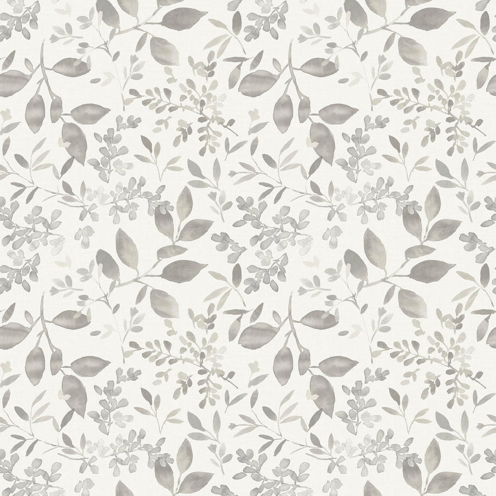 Brewster Home Fashions Tinker Grey Woodland Botanical Wallpaper
