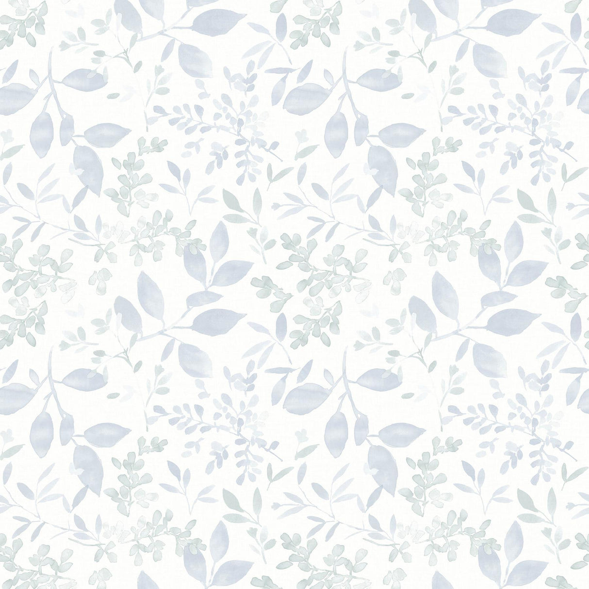 Brewster Home Fashions Tinker Light Blue Woodland Botanical Wallpaper