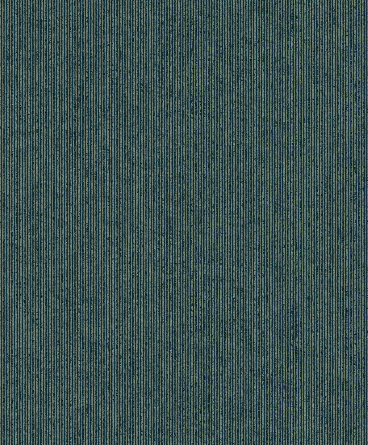 Brewster Home Fashions Leonardo Teal Flock Stripe Wallpaper