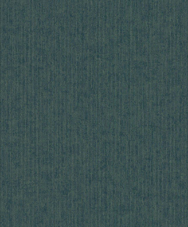 Brewster Home Fashions Leonardo Teal Flock Stripe Wallpaper