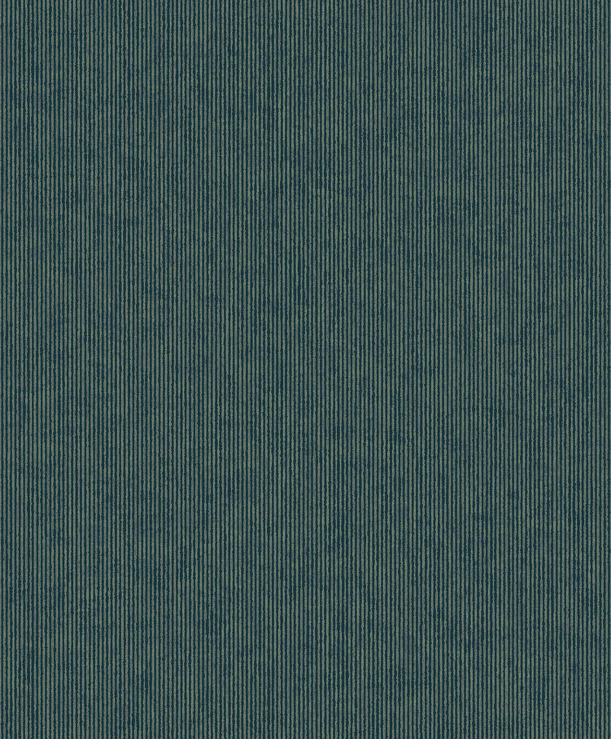Brewster Home Fashions Leonardo Flock Stripe Teal Wallpaper