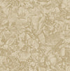 Brewster Home Fashions Auguste Gold Floral Wallpaper