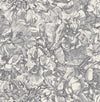 Brewster Home Fashions Auguste Charcoal Floral Wallpaper