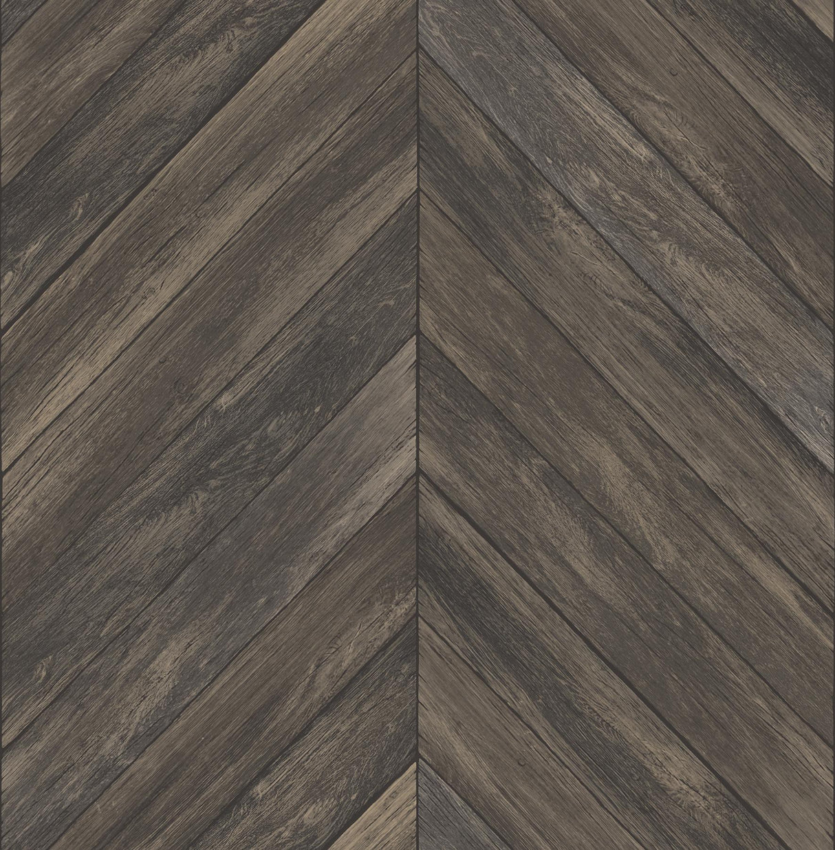 A-Street Prints Trilogy Chevron Dark Brown Wallpaper
