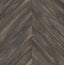 A-Street Prints Trilogy Chevron Dark Brown Wallpaper