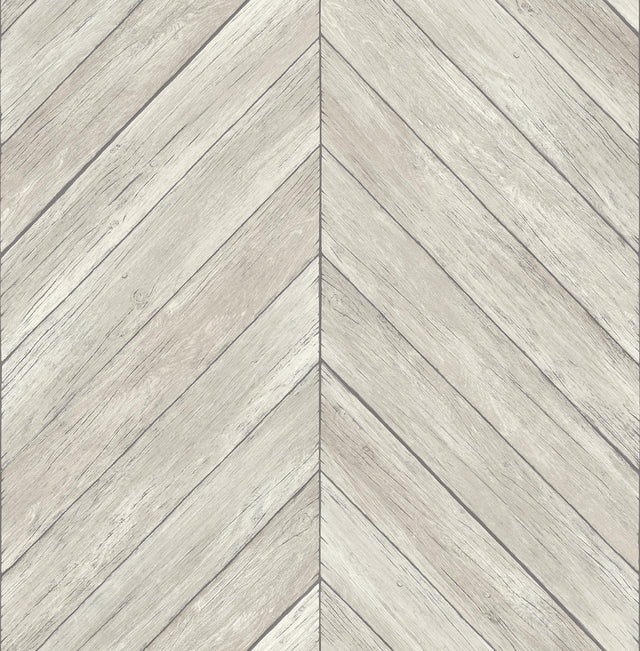 A-Street Prints Trilogy Chevron Light Grey Wallpaper