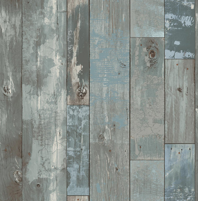 A-Street Prints Trilogy Wood Grey Wallpaper