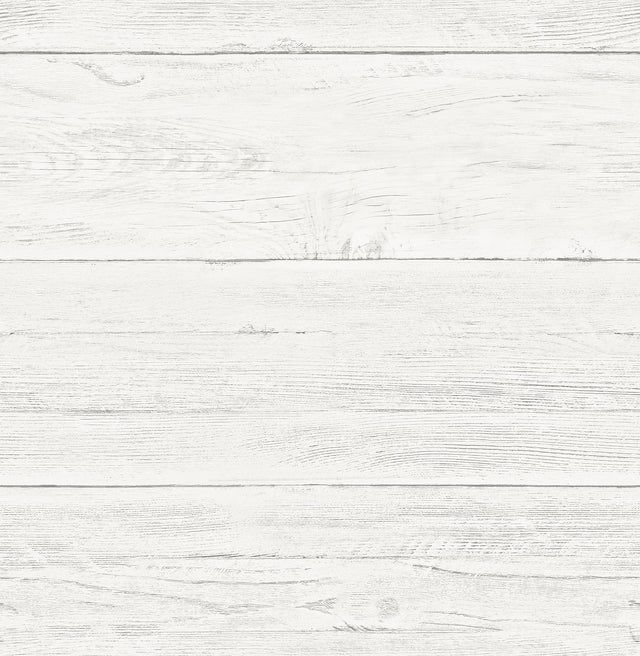 A-Street Prints Trilogy Wood White Wallpaper