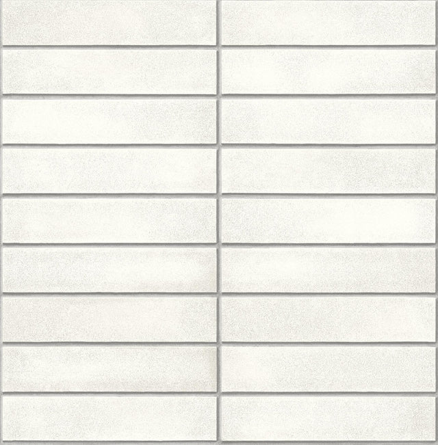 A-Street Prints Trilogy Brick White Wallpaper