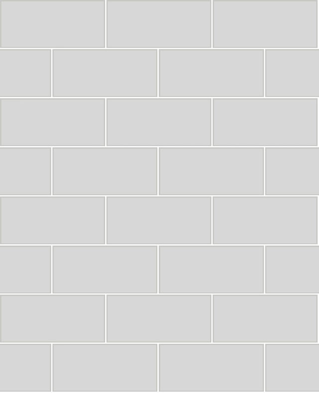 Brewster Home Fashions Parkway Light Grey Subway Tile Wallpaper