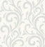Brewster Home Fashions Bletilla Teal Scroll Wallpaper