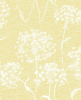 Brewster Home Fashions Carolyn Yellow Dandelion Wallpaper
