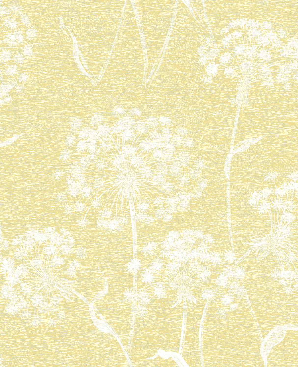 Brewster Home Fashions Carolyn Dandelion Yellow Wallpaper
