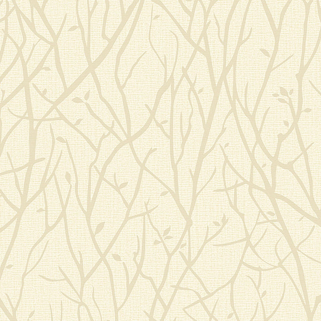 Brewster Home Fashions Kaden Champagne Branches Wallpaper