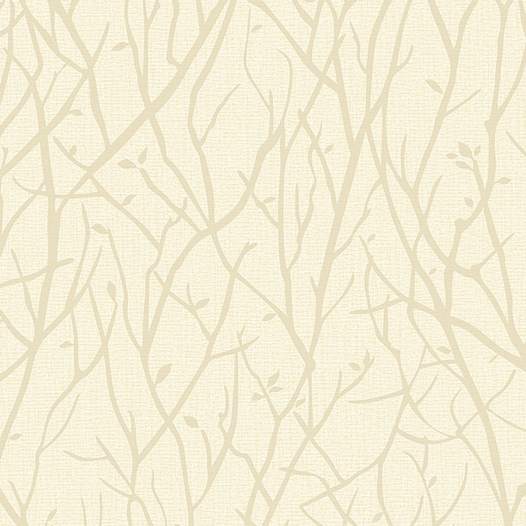 Brewster Home Fashions Kaden Branches Champagne Wallpaper