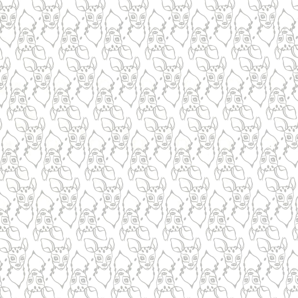 Brewster Home Fashions Oh, Deer Animal White Wallpaper