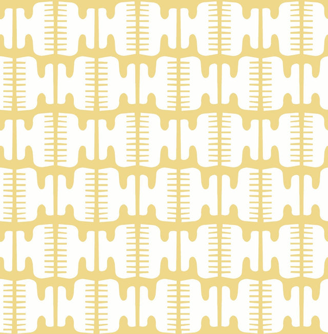 Brewster Home Fashions Yellow Shift Peel & Stick Wallpaper