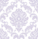 Brewster Home Fashions Purple Ariel Peel & Stick Wallpaper